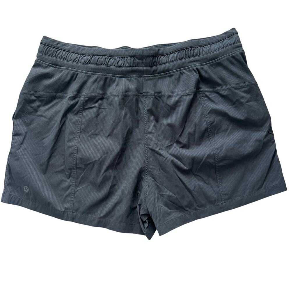 Lululemon Dance Studio High Rise Drawstring Shorts Black Size 14 - Picture 2 of 5